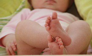 No ingrown toenails - baby feet